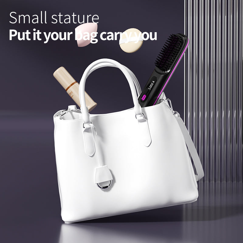Wireless straightening brush