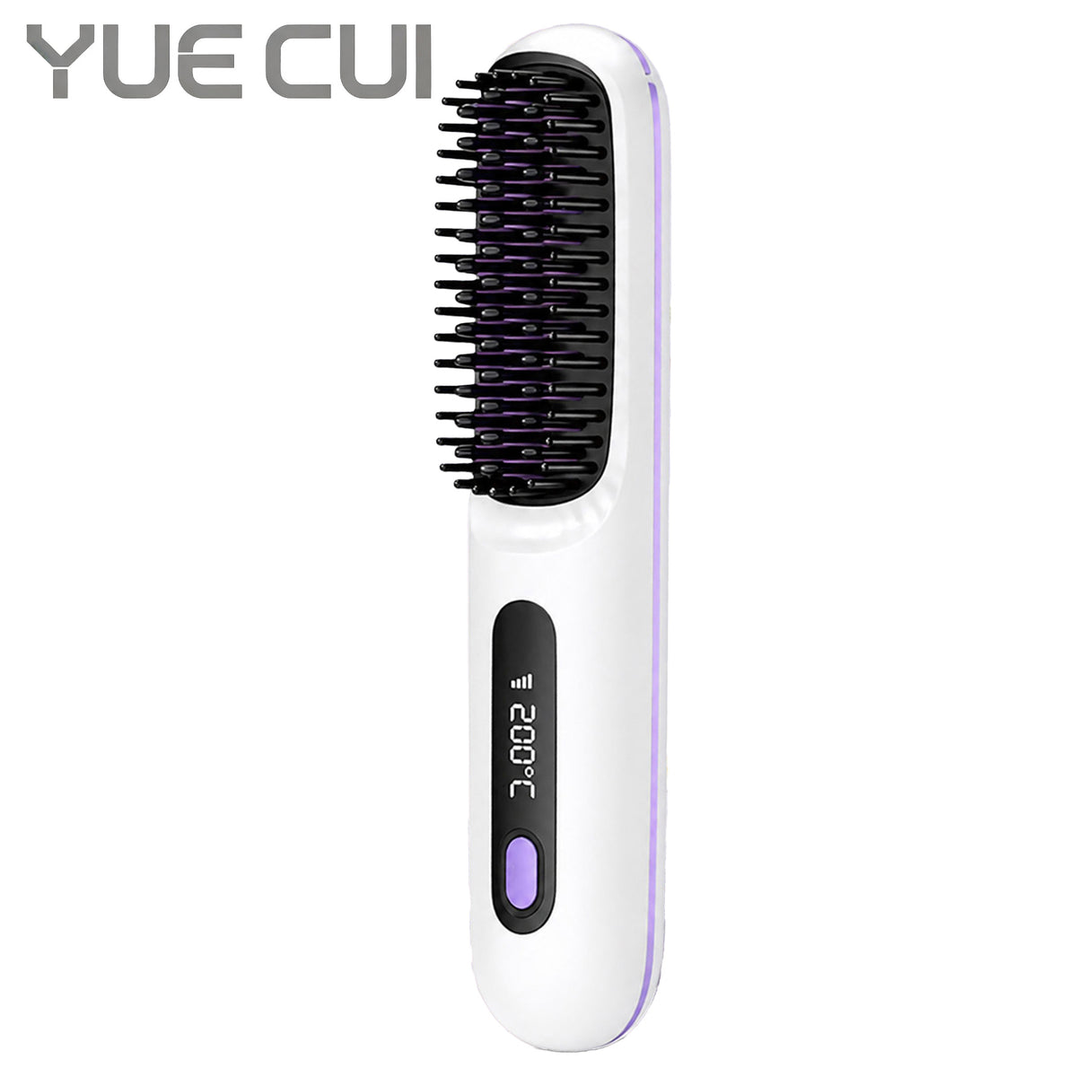 Wireless straightening brush
